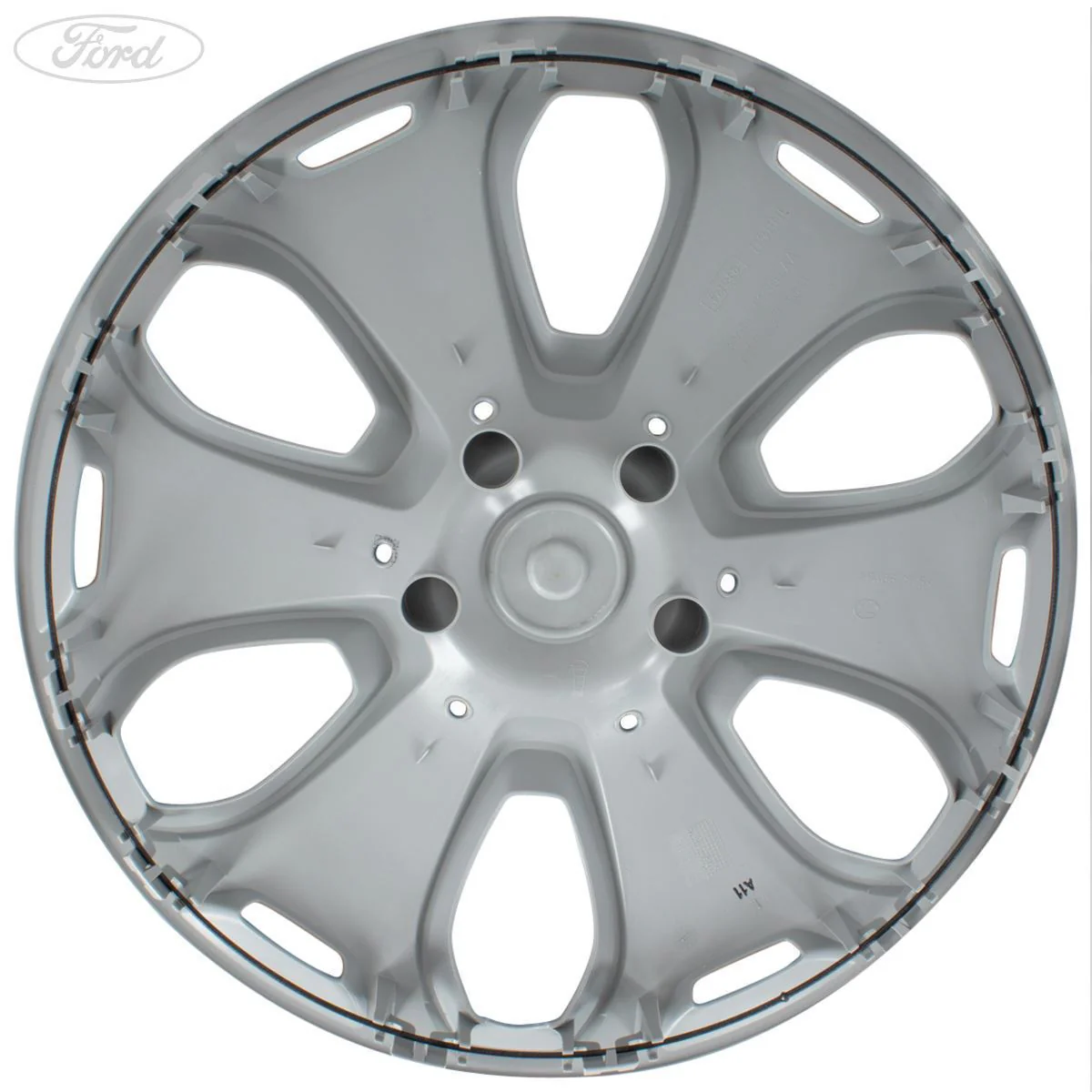 KUGA MK2 17" STEEL WHEEL TRIM HUB CAP SILVER SINGLE 6 SPOKE - Image 3
