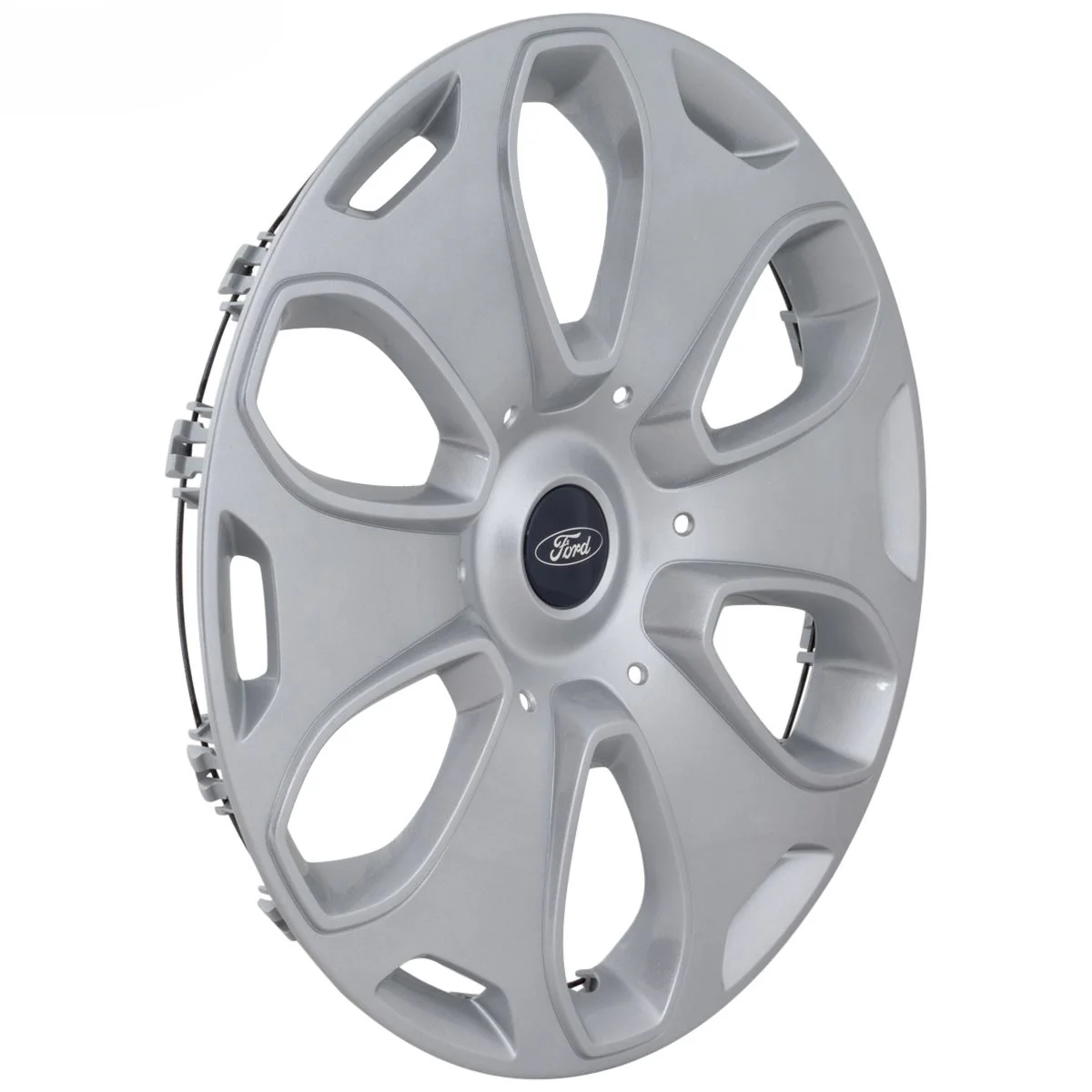 KUGA MK2 17" STEEL WHEEL TRIM HUB CAP SILVER SINGLE 6 SPOKE - Image 5