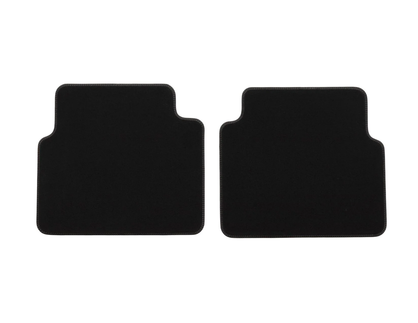 KUGA FRONT & REAR VELOUR CARPET FLOOR MAT KIT CONTOURED SET BLACK WITH DOUBLE GREY STITCHING 2020-ONWARDS 2414799 - Image 4
