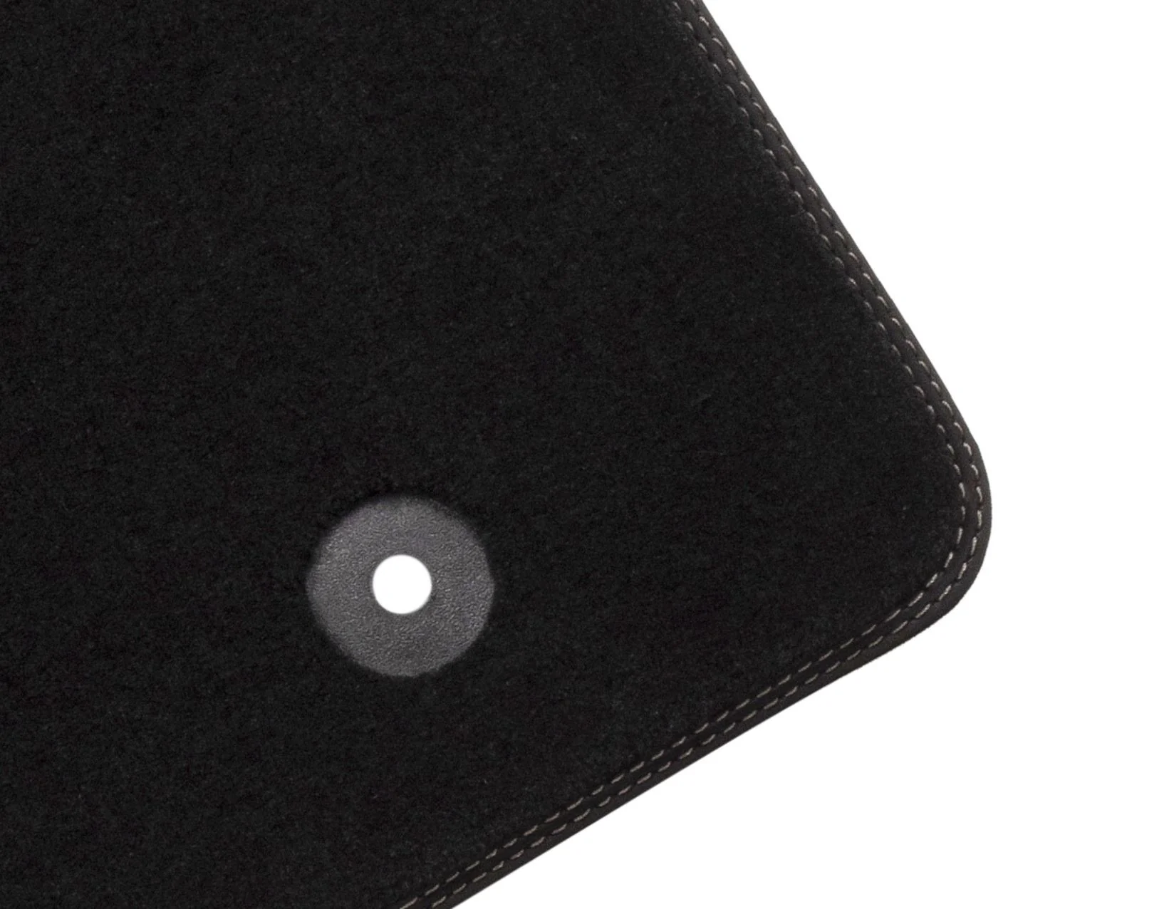 KUGA FRONT & REAR VELOUR CARPET FLOOR MAT KIT CONTOURED SET BLACK WITH DOUBLE GREY STITCHING 2020-ONWARDS 2414799 - Image 5