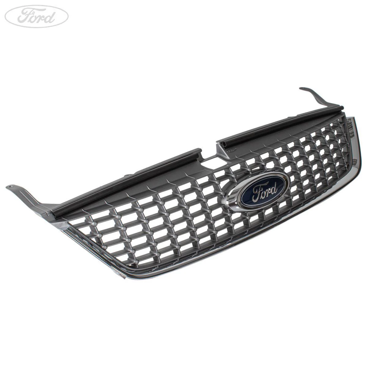 MONDEO FRONT BUMPER UPPER RADIATOR GRILLE SILVER 07-10 - Image 2