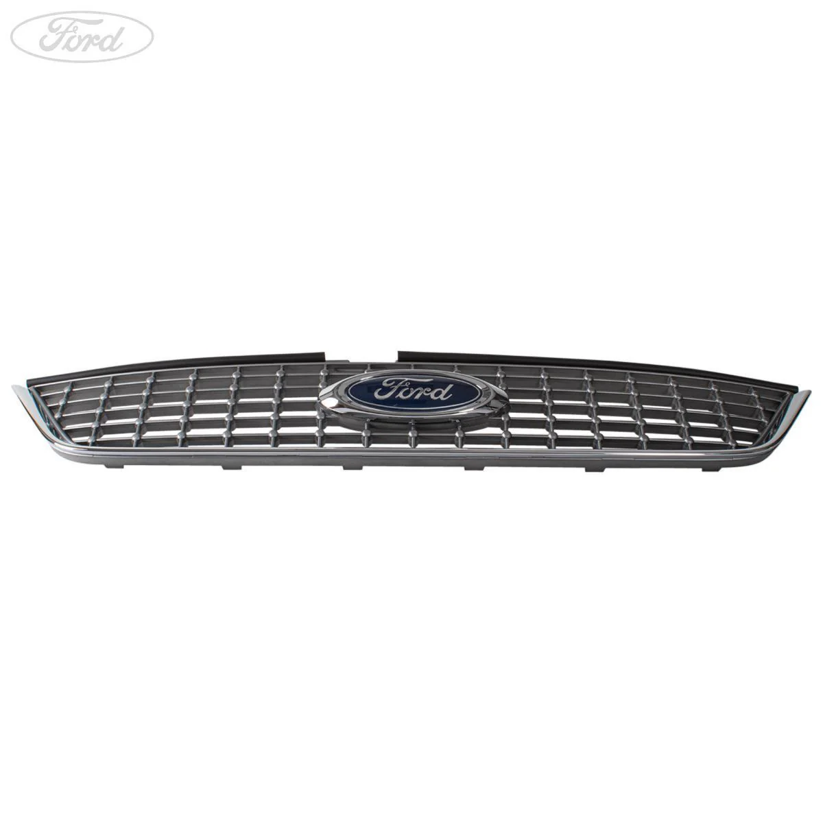 MONDEO FRONT BUMPER UPPER RADIATOR GRILLE SILVER 07-10 - Image 3