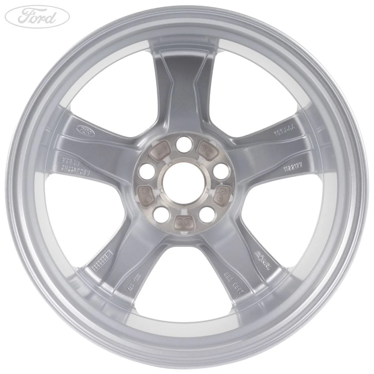 MONDEO MK3 FOCUS MK2 C-MAX 17" ALLOY WHEEL 5 SPOKE SILVER - Image 3
