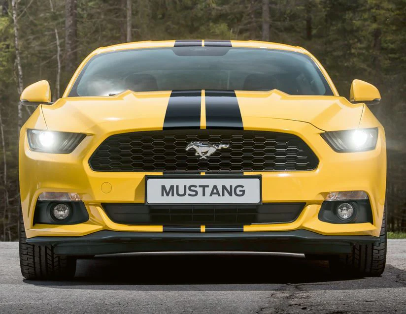 MUSTANG RACING STRIPES OVER-THE-TOP, GLOSS BLACK