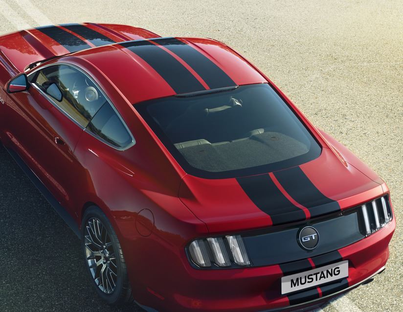 MUSTANG RACING STRIPES OVER-THE-TOP, GLOSS BLACK - Image 2