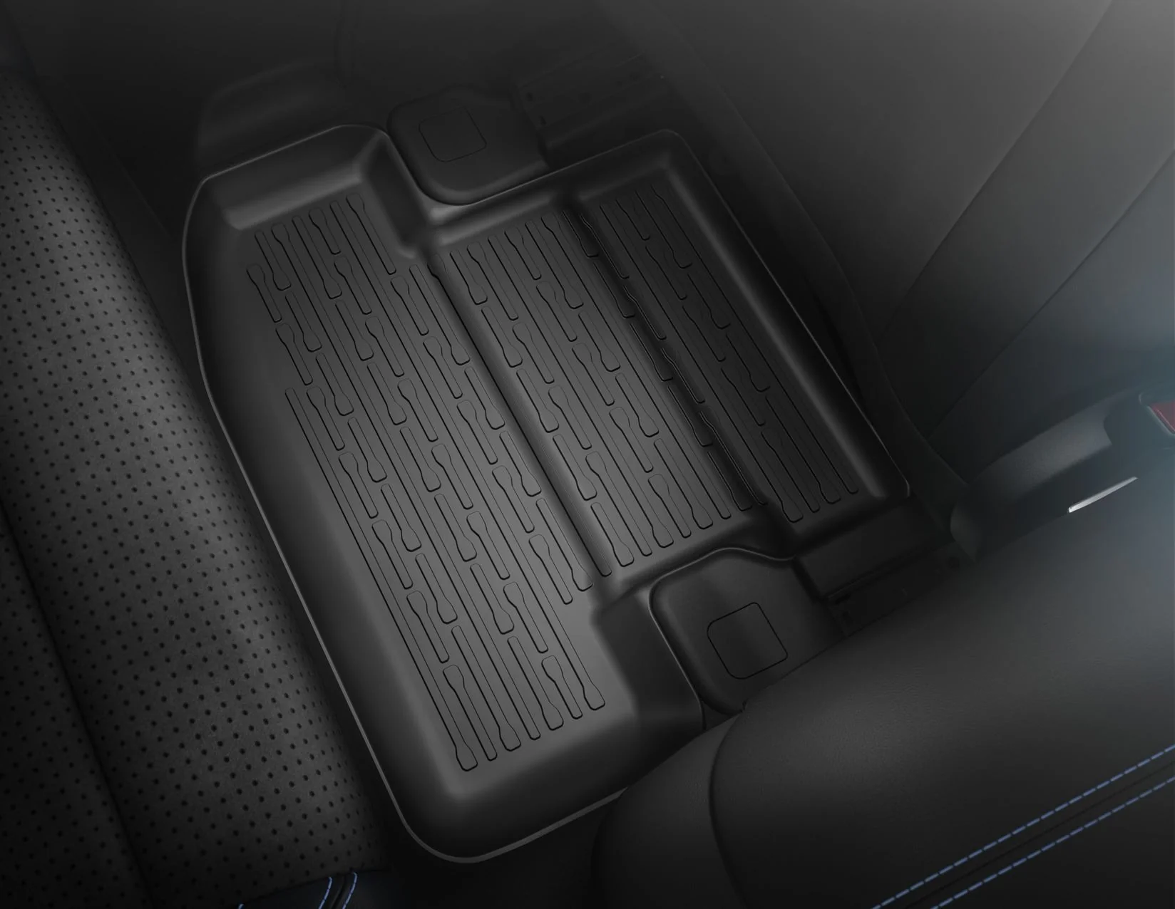 MUSTANG FROM 10/2023 RUBBER FLOOR MATS FRONT AND REAR,BLACK