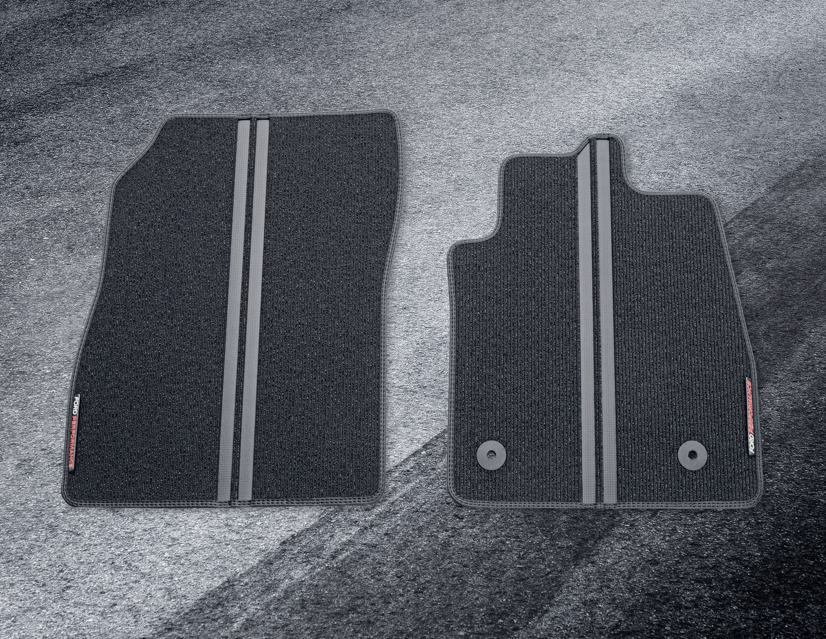 FIESTA & FIESTAVAN PERFORMANCE FLOOR MATS FRONT, BLACK WITH FORD PERFORMANCE LOGO, 2017 - ONWARD - Image 4