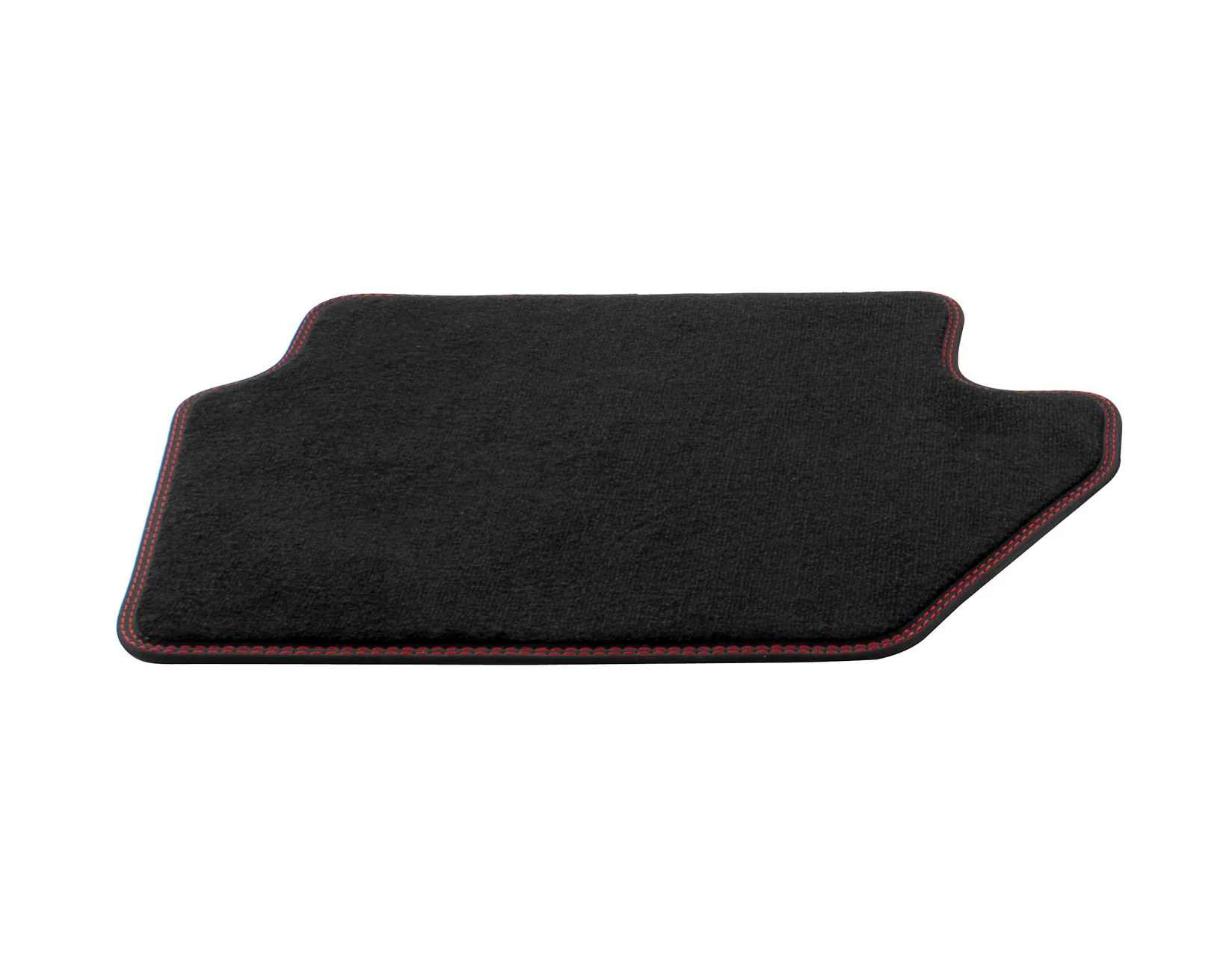 FIESTA PUMA REAR VELOUR CARPET FLOOR MATS CONTOURED BLACK WITH RED STITCHING 2017-ONWARDS - Image 4