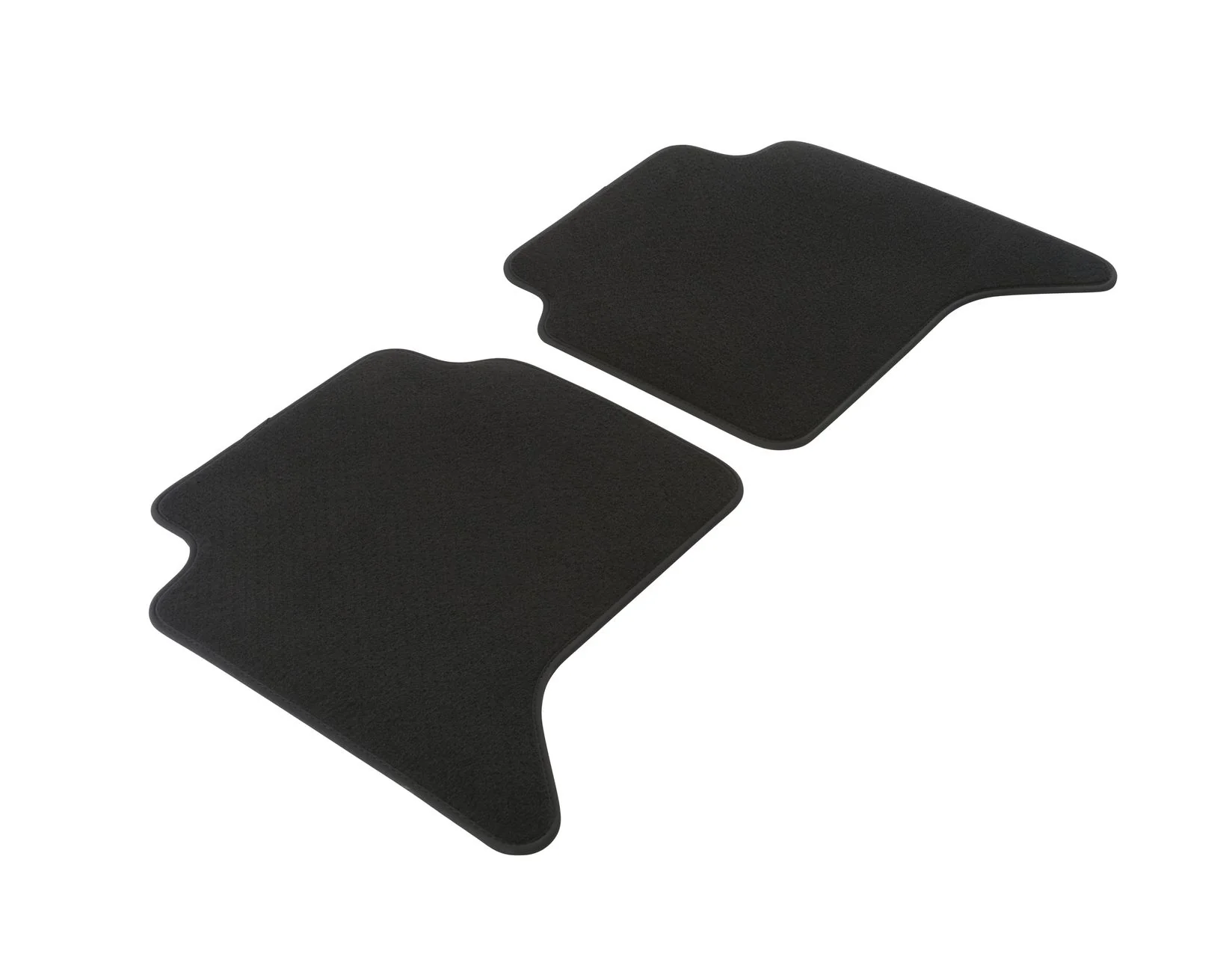 RANGER P703 DOUBLE CAB REAR CARPET FLOOR MATS CONTOURED BLACK WITH SERGE FABRIC BINDING 2022-ONWARDS - Image 2