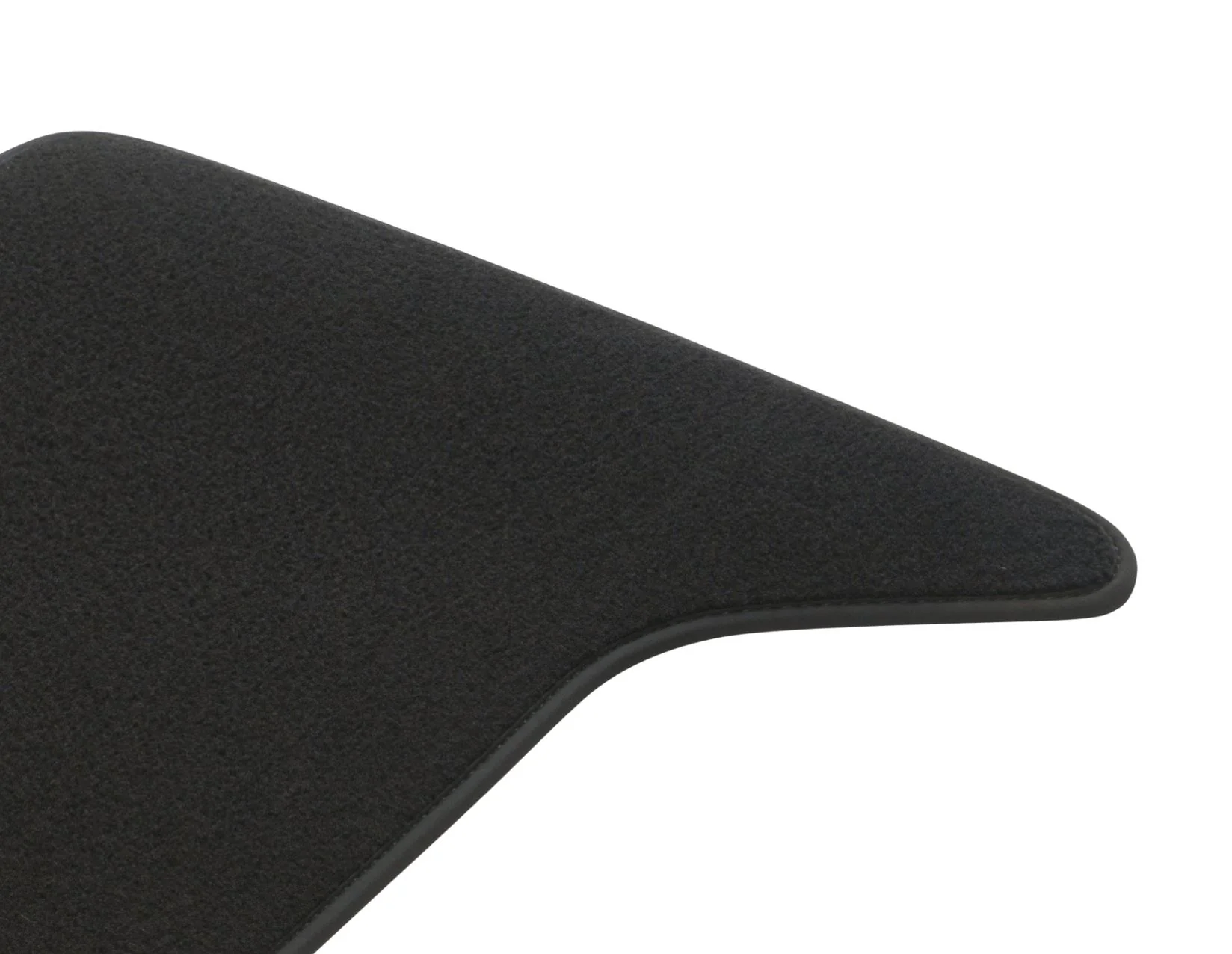 RANGER P703 DOUBLE CAB REAR CARPET FLOOR MATS CONTOURED BLACK WITH SERGE FABRIC BINDING 2022-ONWARDS - Image 4