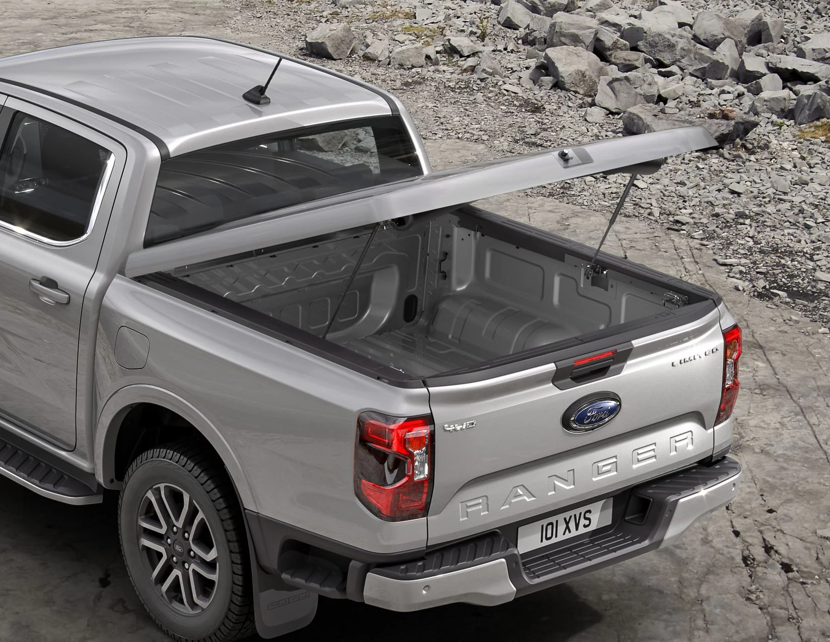 RANGER FROM 06/2022 HARD TONNEAU COVER MOONDUST SILVER - Image 2
