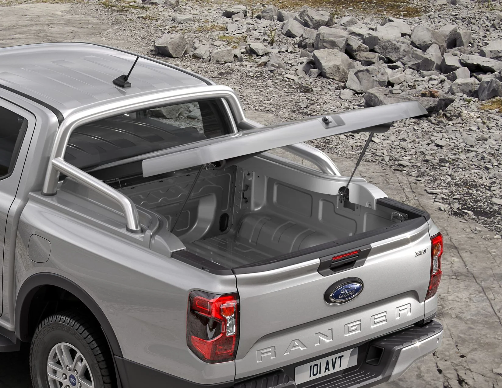 RANGER FROM 06/2022 HARD TONNEAU COVER MOONDUST SILVER - Image 2