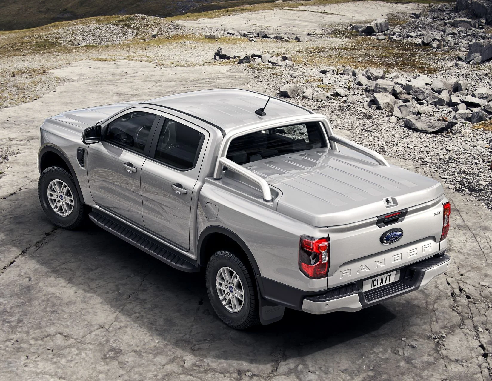 RANGER FROM 06/2022 HARD TONNEAU COVER MOONDUST SILVER - Image 5