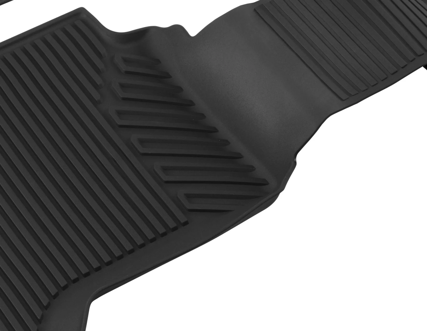 RANGER RAPTOR FRONT & REAR RUBBER FLOOR MAT KIT BLACK WITH RED LOGO 2022-ONWARDS - Image 2