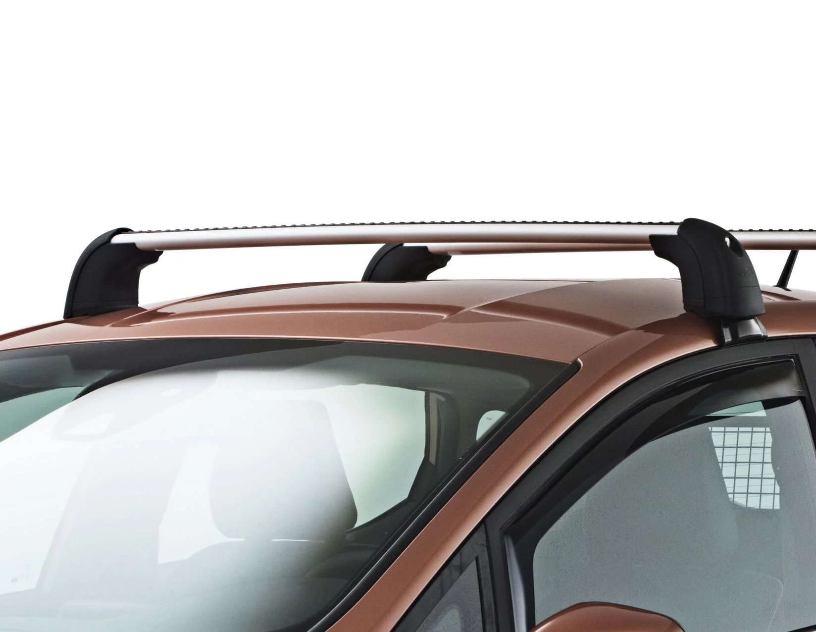FIESTA 3-DOOR ROOF CROSS BARS ALUMINIUM LOCKABLE NON-PANORAMIC SILVER FINISH 2017-2023 2112681 - Image 2