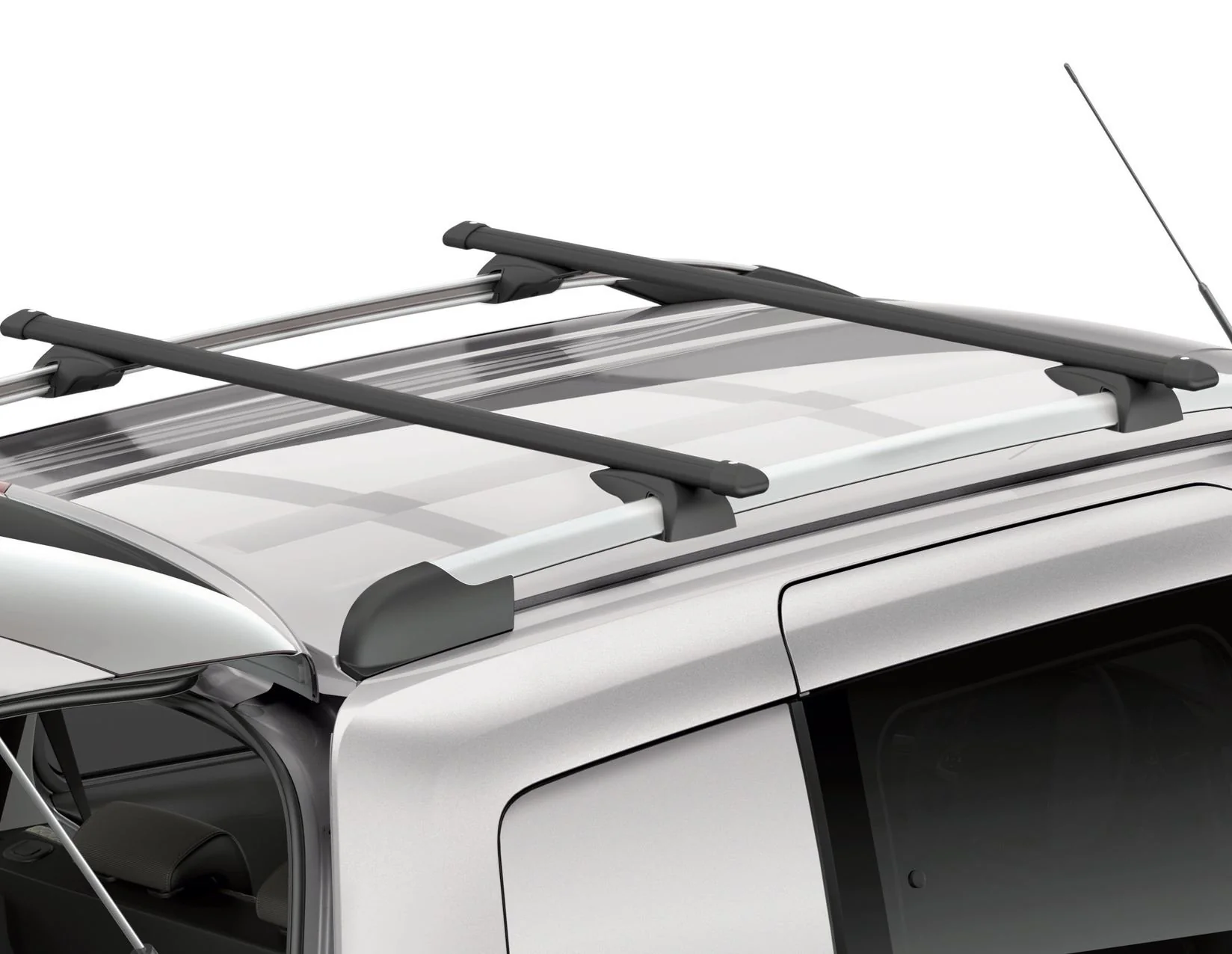 ROOF CROSS BARS 04/2014, VEHICLES WITHOUT FACTORY FITTED ROOF RAILS.