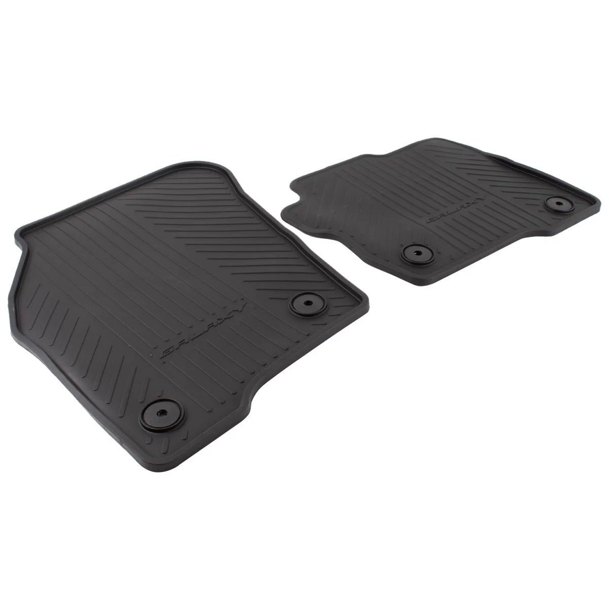 GALAXY FROM 05/2015 RUBBER FLOOR MATS FRONT,BLACK