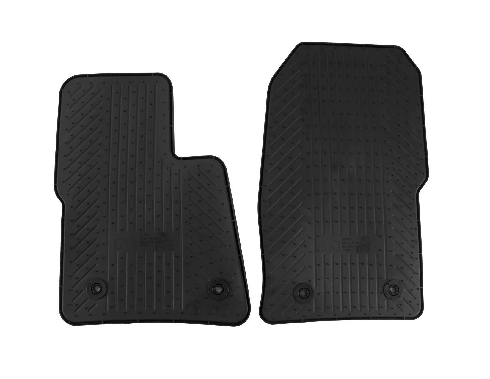 TOURNEO CUSTOM 08/2012-09/2023 RUBBER FLOOR MATS FRONT,BLACK - Image 2
