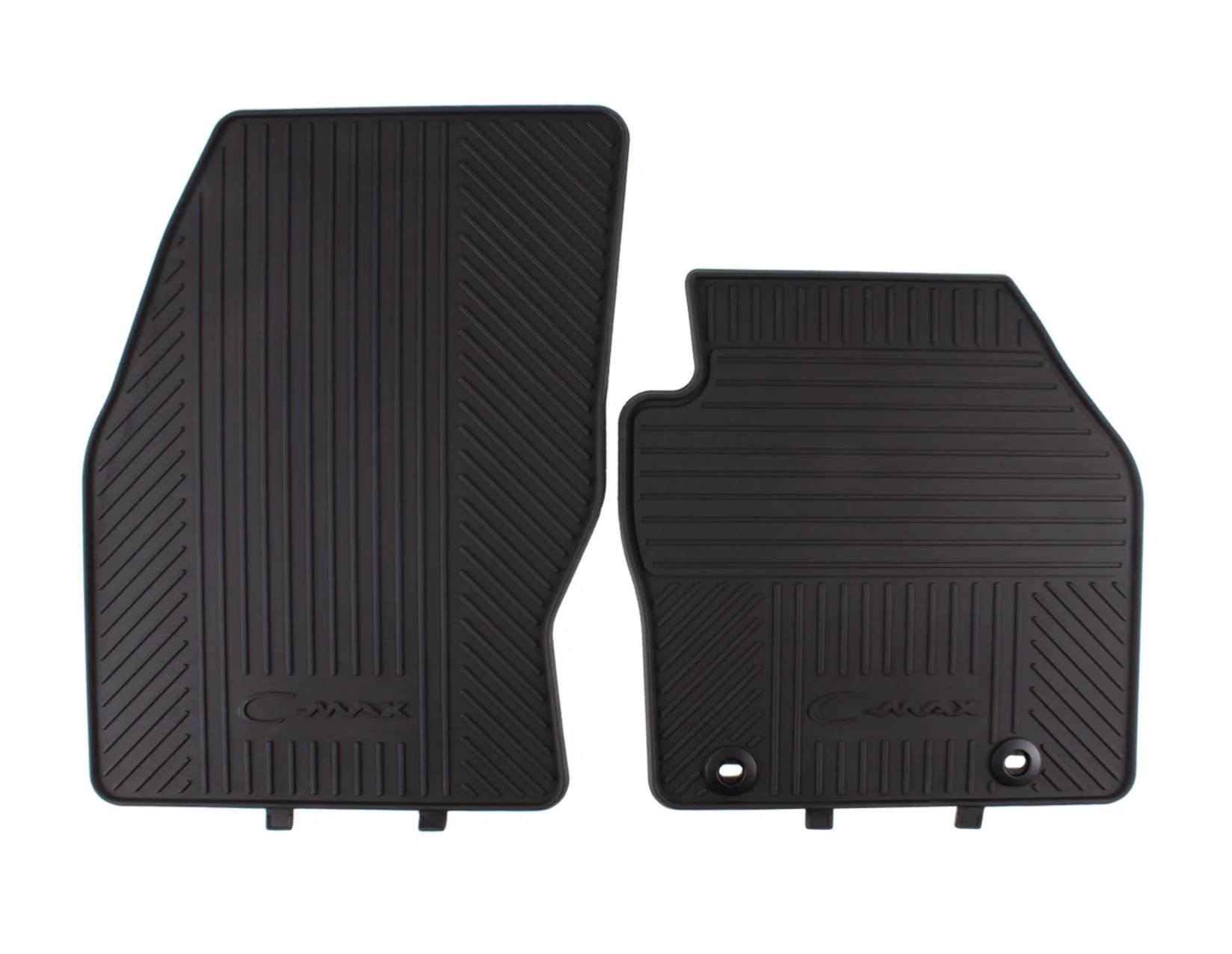 C-MAX 11/2010-03/2015 RUBBER FLOOR MATS FRONT,BLACK