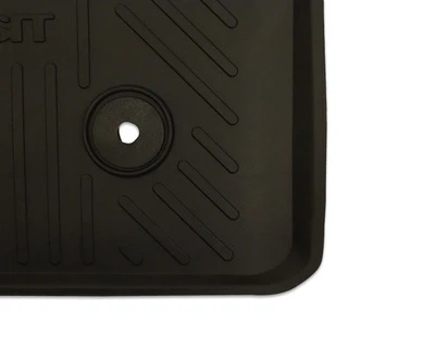 TRANSIT AND TRANSIT CUSTOM RUBBER FLOOR MATS FRONT, BLACK WITH LOGO, AUTOMATIC TRANSMISSION ONLY - Image 4