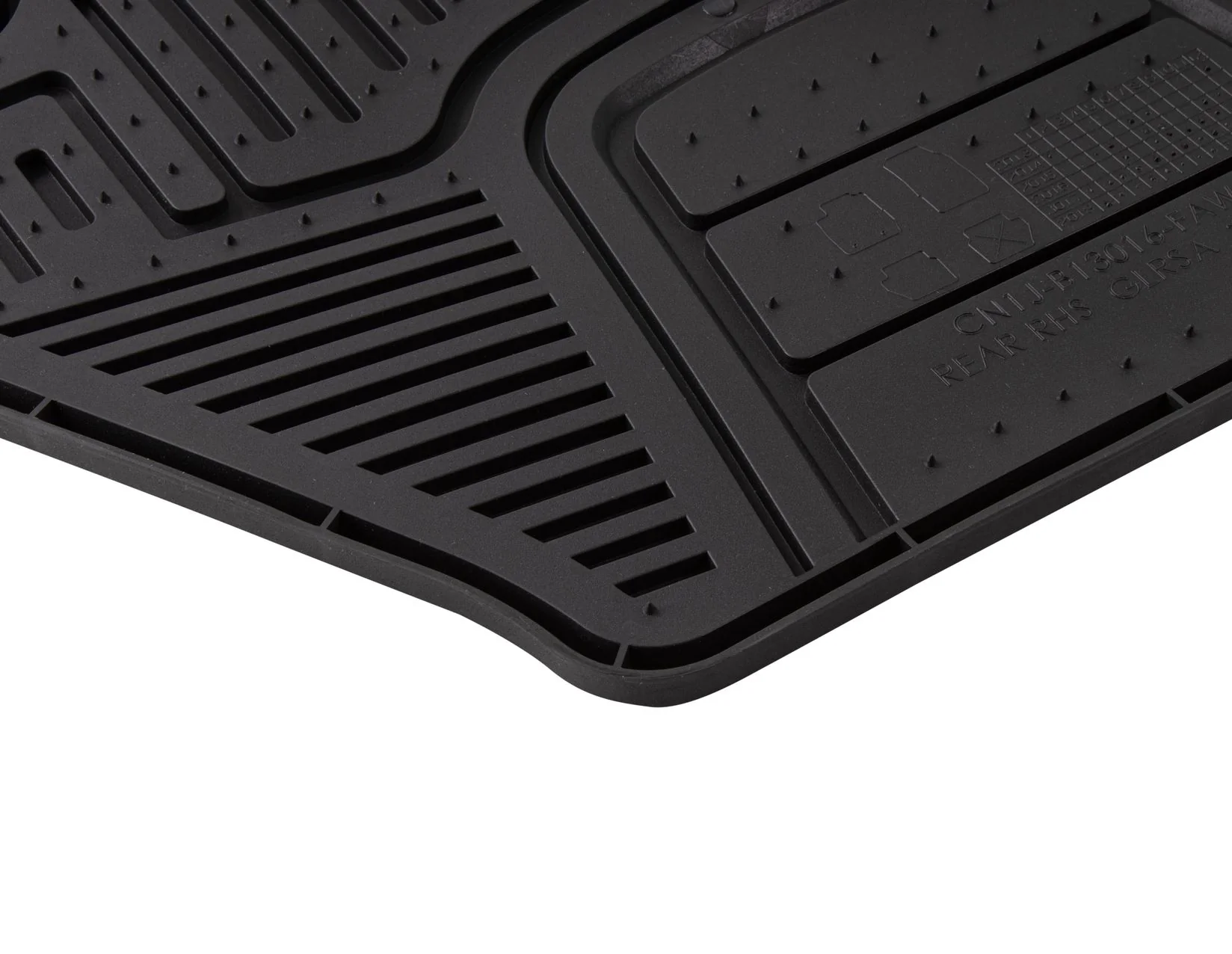 ECOSPORT 10/2013-09/2017 RUBBER FLOOR MATS REAR,BLACK - Image 3