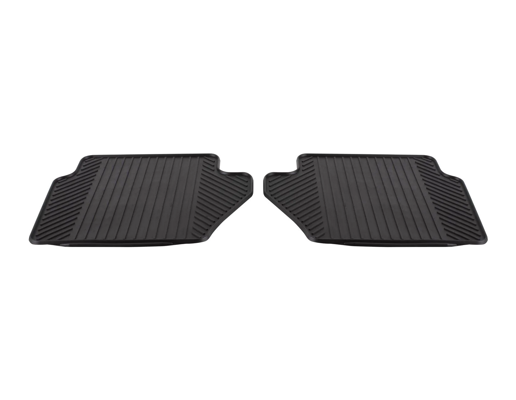 FIESTA REAR RUBBER FLOOR MATS ALL-WEATHER CONTOURED BLACK 2008-2019 1526902 - Image 2