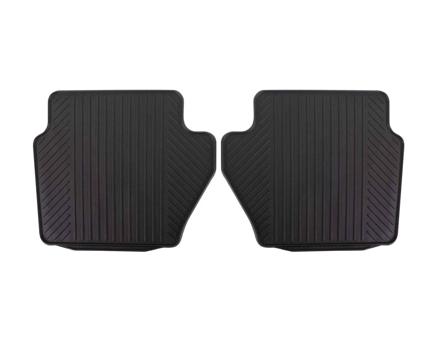 FIESTA REAR RUBBER FLOOR MATS ALL-WEATHER CONTOURED BLACK 2008-2019 1526902 - Image 3