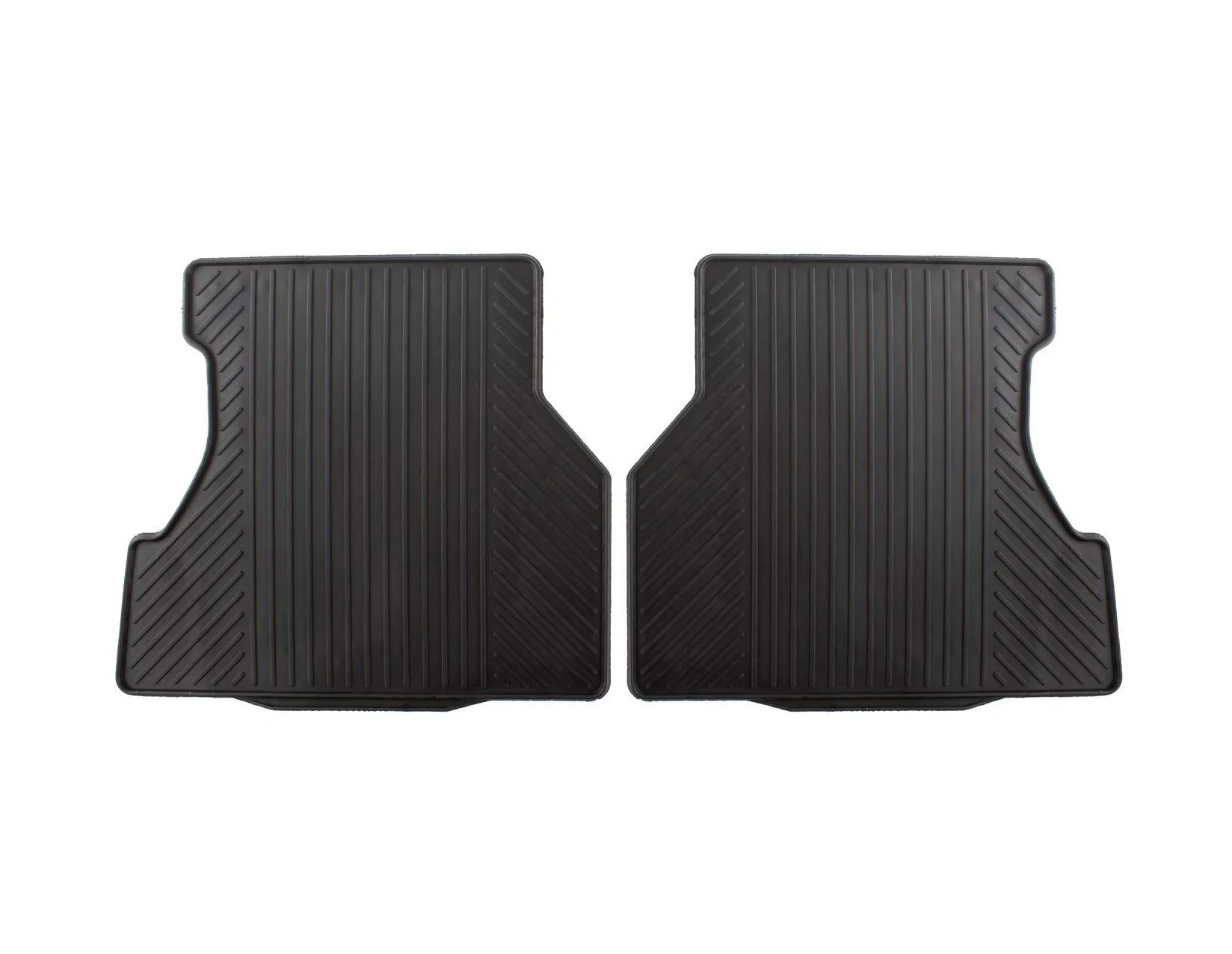 FOCUS 07/2004-12/2010 RUBBER FLOOR MATS REAR,BLACK