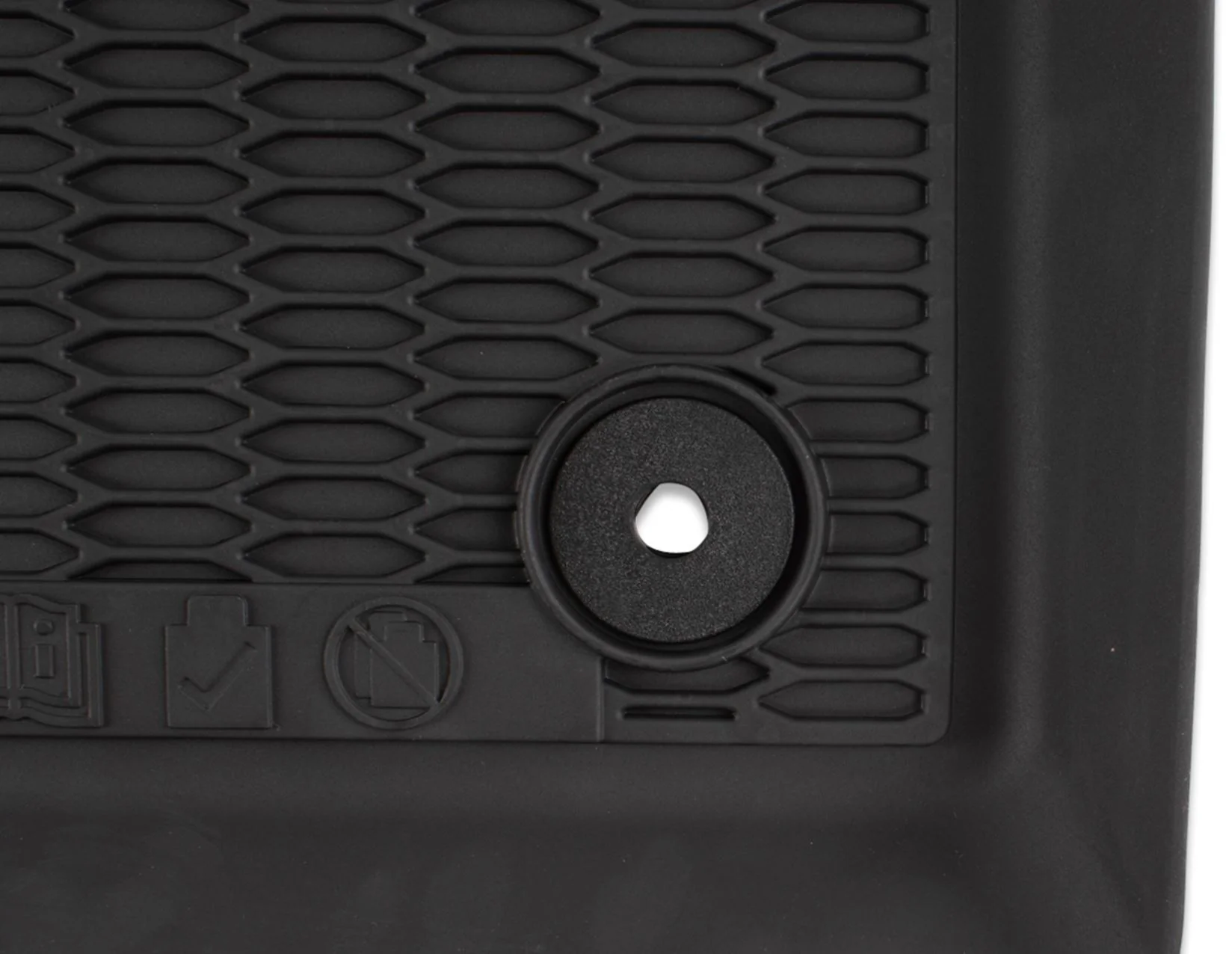MUSTANG FRONT & REAR RUBBER FLOOR MATS, BLACK WITH LOGO, 2015 - 2018 - Image 3