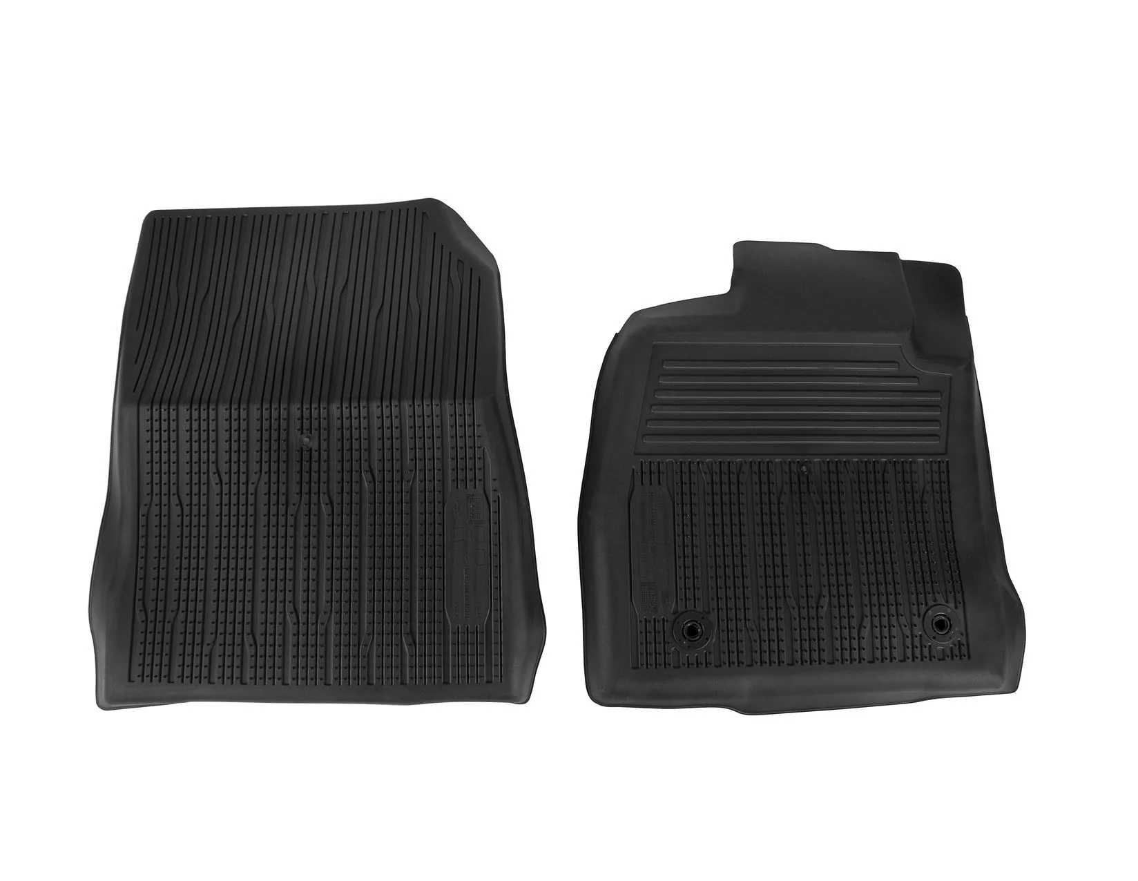 FIESTA PUMA FRONT RUBBER FLOOR MATS ALL-WEATHER CONTOURED BLACK 2017-ONWARDS - Image 2