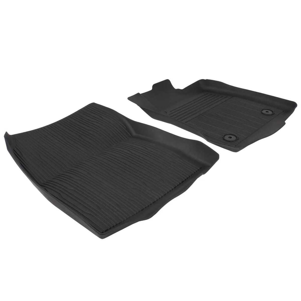 FIESTA PUMA FRONT RUBBER FLOOR MATS ALL-WEATHER CONTOURED BLACK 2017-ONWARDS - Image 9