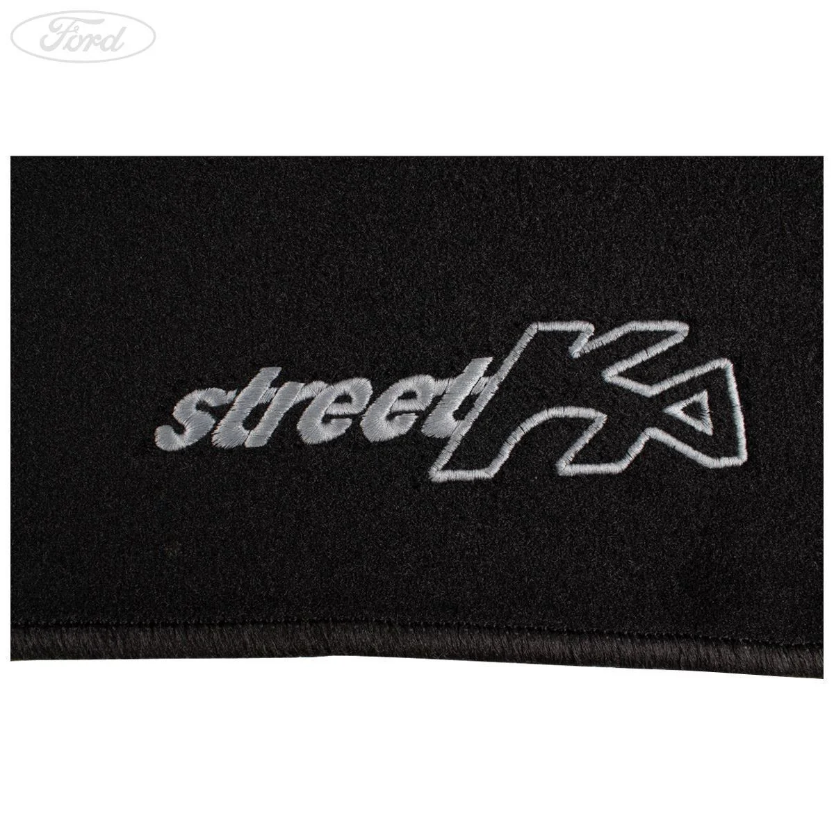STREET KA FRONT CARPET FLOOR MATS CONTOURED BLACK WITH WHITE MODEL LOGO 2003-2005 1305424 - Image 4
