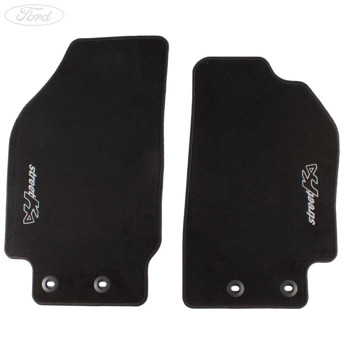 STREET KA FRONT CARPET FLOOR MATS CONTOURED BLACK WITH WHITE MODEL LOGO 2003-2005 1305424 - Image 5
