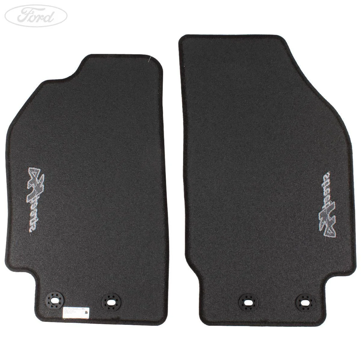 STREET KA FRONT CARPET FLOOR MATS CONTOURED BLACK WITH WHITE MODEL LOGO 2003-2005 1305424 - Image 7