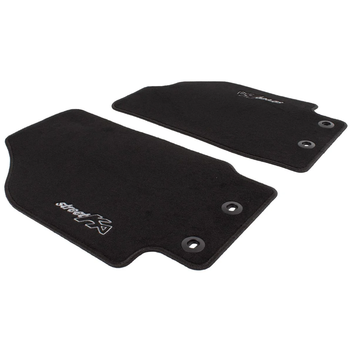 STREET KA FRONT CARPET FLOOR MATS CONTOURED BLACK WITH WHITE MODEL LOGO 2003-2005 1305424 - Image 9