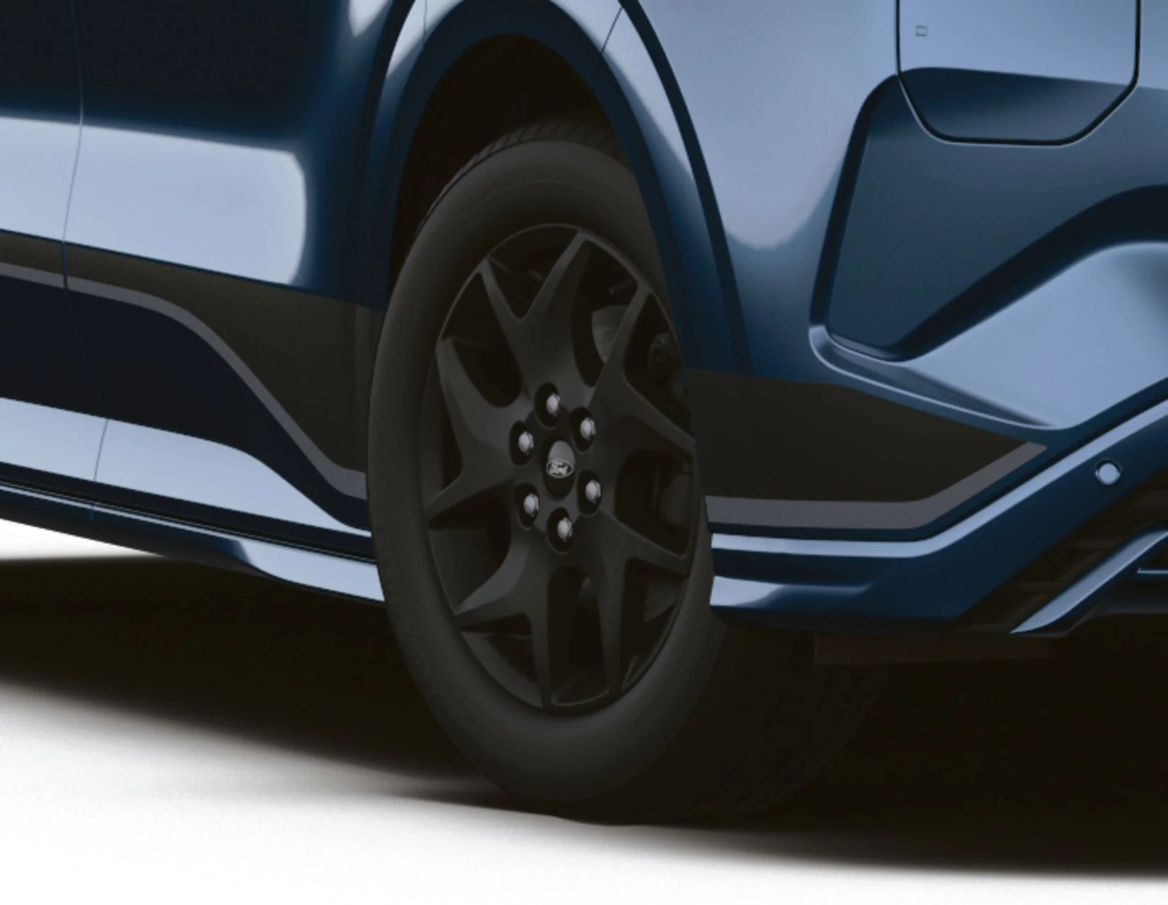 TRANSIT/TOURNEO CUSTOM SPORT 17" ALLOY WHEEL 5-SPOKE DESIGN ASPHALT MATT BLACK FINISH 2023-ONWARDS 2653312