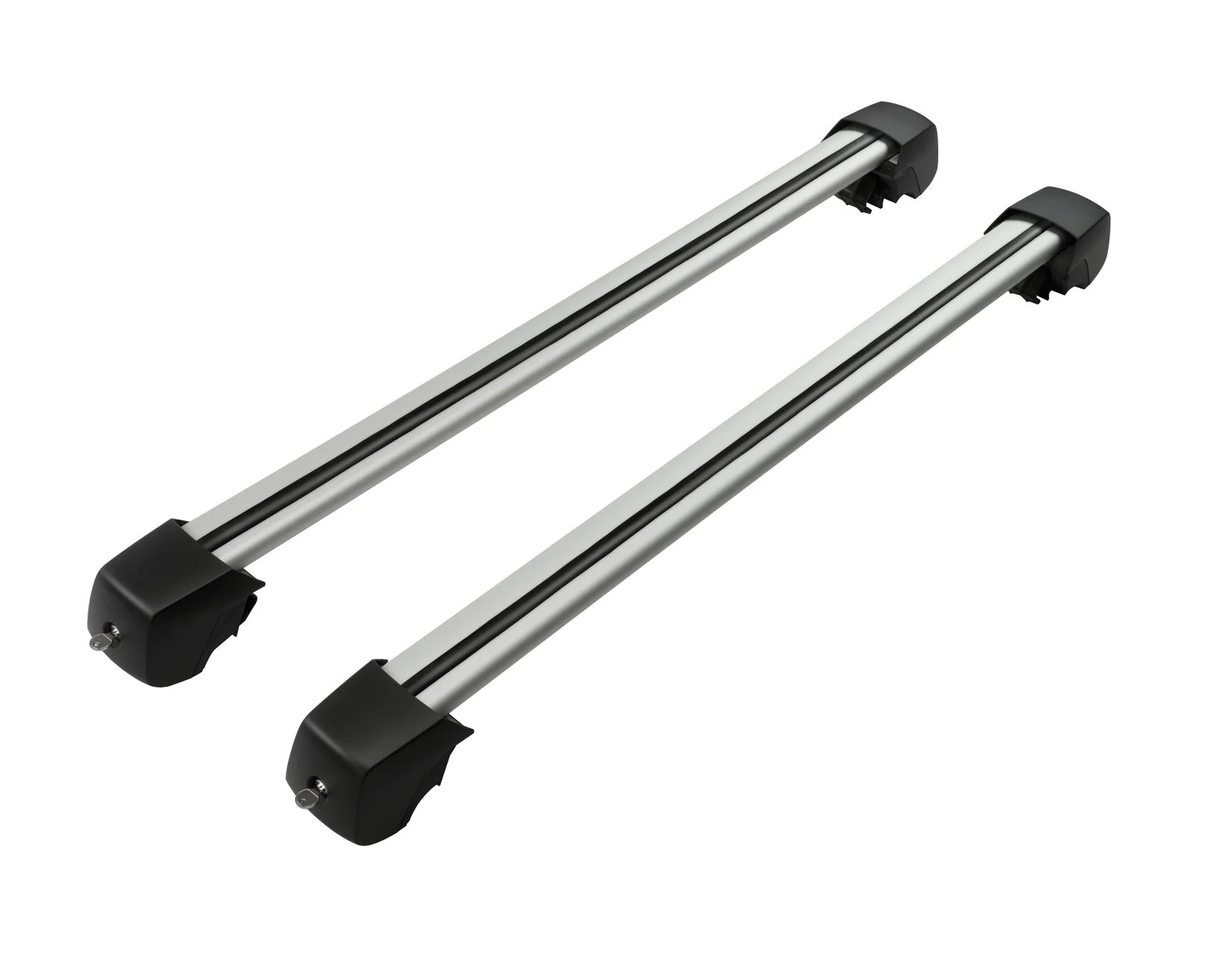 TRANSIT/TOURNEO CONNECT ROOF CROSS BARS ALUMINIUM LOCKABLE FOR OPEN RAILS SILVER FINISH 2023-ONWARDS 2603290 - Image 2