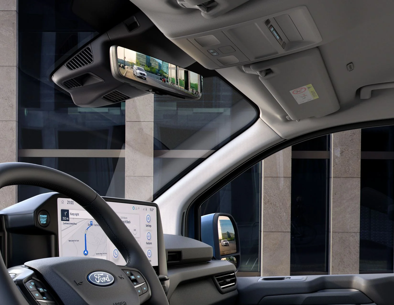TOURNEO/TRANSIT CUSTOM DIGITAL REAR VIEW MIRROR WITH INTEGRATED DASHBOARD CAMERA - Image 3