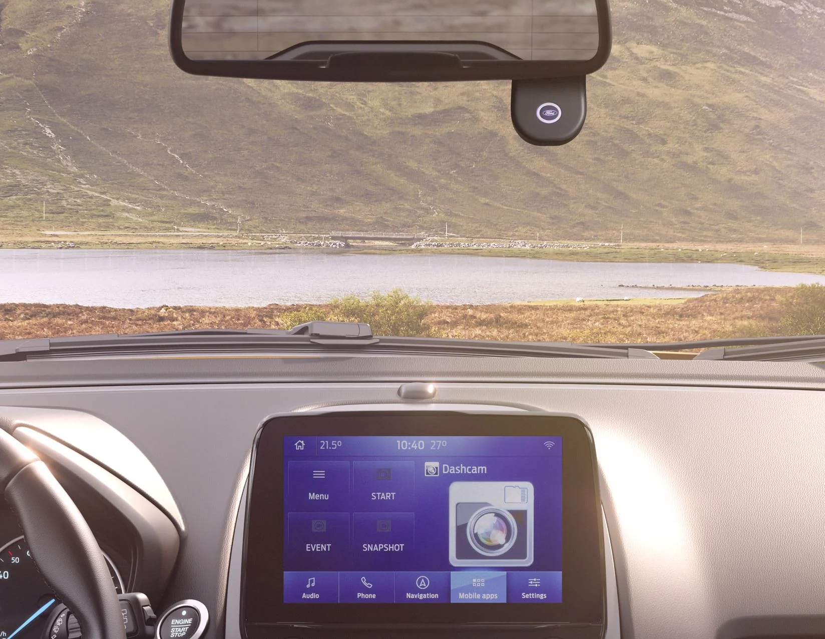 TRANSIT AND TOURNEO CUSTOM DASHBOARD CAMERA WITH FITTING, FOR VEHICLES WITH RAIN SENSOR, 2012 - ONWARD - Image 6