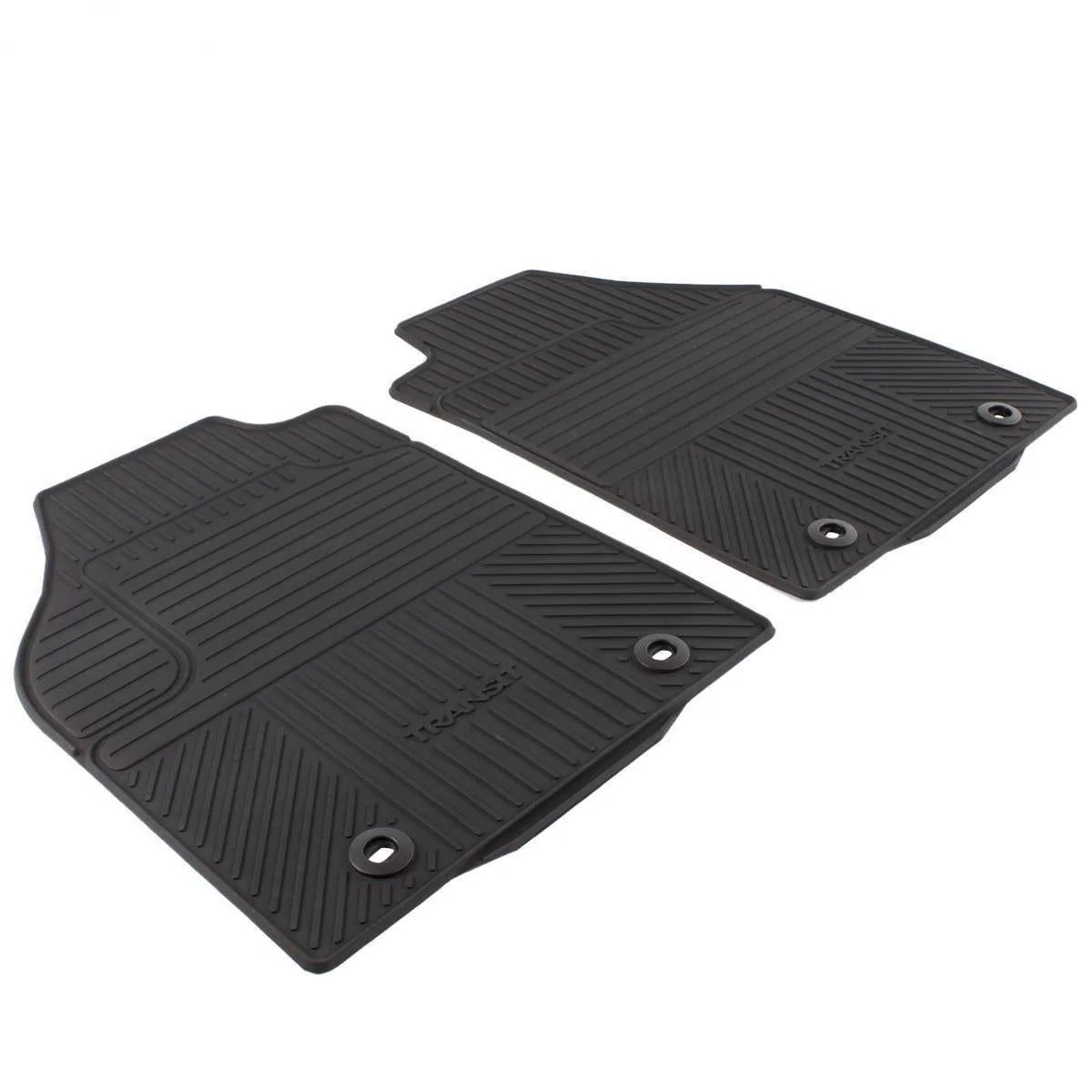TRANSIT CONNECT FRONT RUBBER FLOOR MATS ALL-WEATHER CONTOURED BLACK 2002-2012 1685505 - Image 2