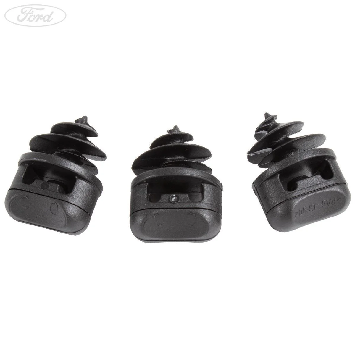 TRANSIT MK7 FRONT RUBBER CONTOUR FLOOR MATS & CLIP 06-14 - Image 3