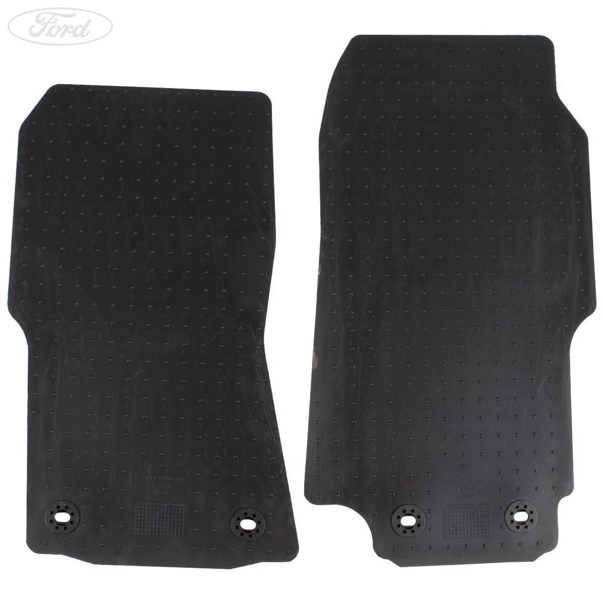 TRANSIT MK7 FRONT RUBBER CONTOUR FLOOR MATS & CLIP 06-14 - Image 6