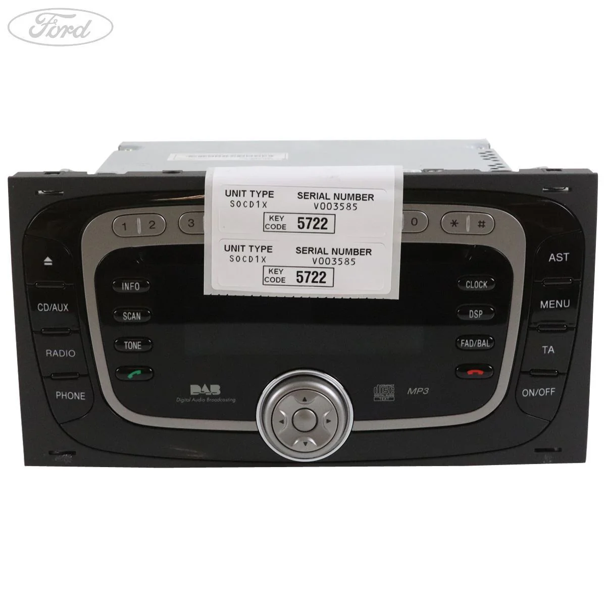 TRANSIT MK7 RADIO WITH MP3 PLAYER & DAB 09/2010-12/2013 - Image 3