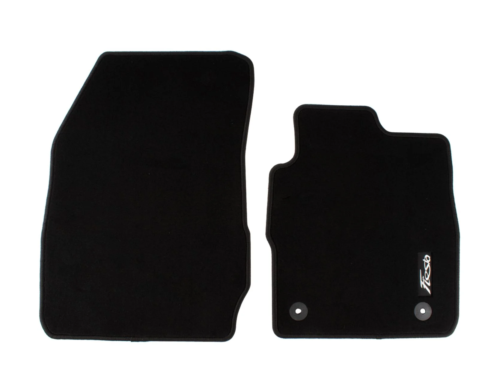 FIESTA ST FRONT VELOUR CARPET FLOOR MAT CONTOURED BLACK WITH MODEL LOGO 2011-2019 - Image 3