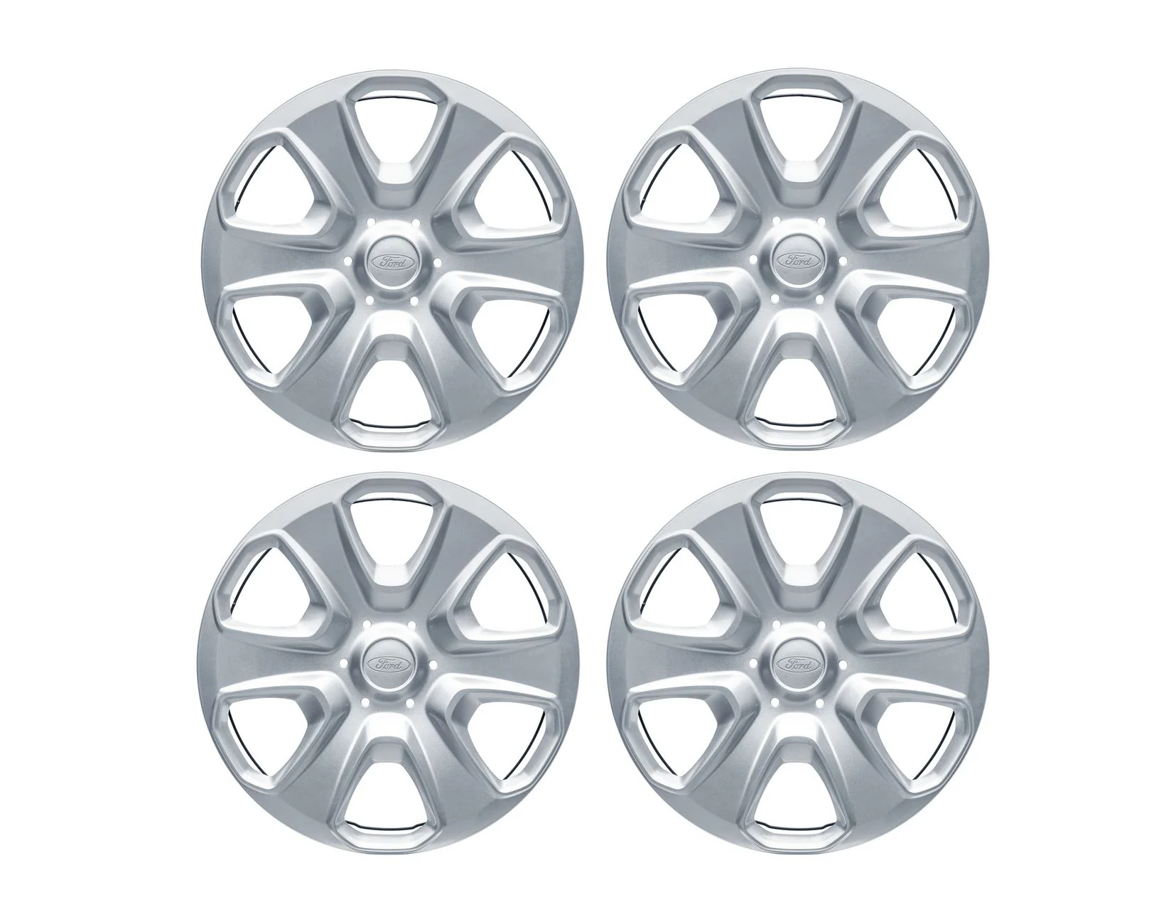TRANSIT COURIER & TOURNEO COURIER SET OF 4 WHEEL COVER TRIMS, FITS 15" STEEL WHEELS